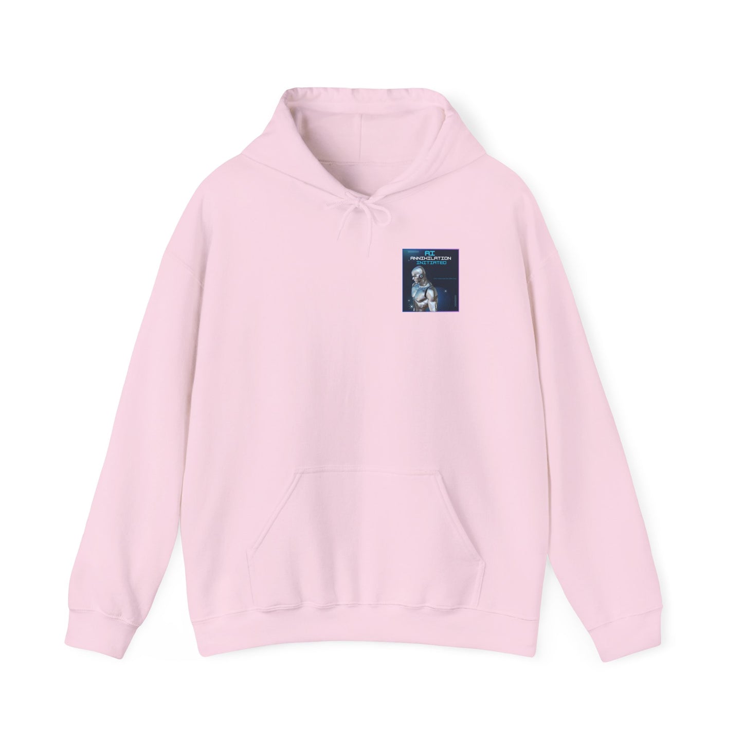 AI - Annihilation Initiated. Don't dare look the other way Hooded Sweatshirt