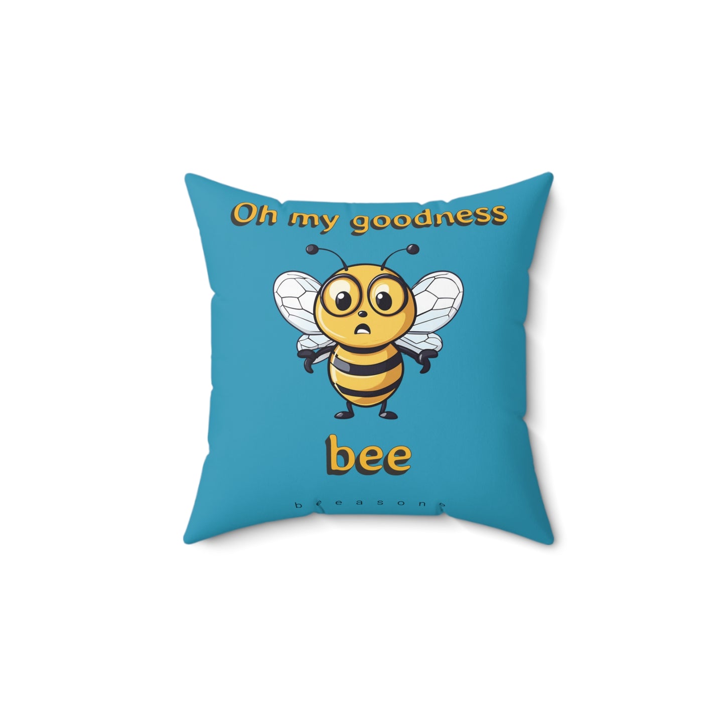 Oh my goodness bee beeasone square cushion / pillow