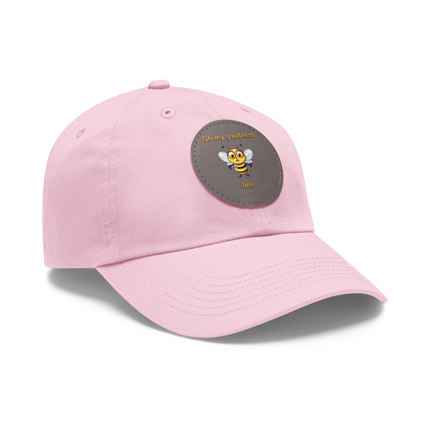 Oh my goodness bee beeasone Hat with round leather patch