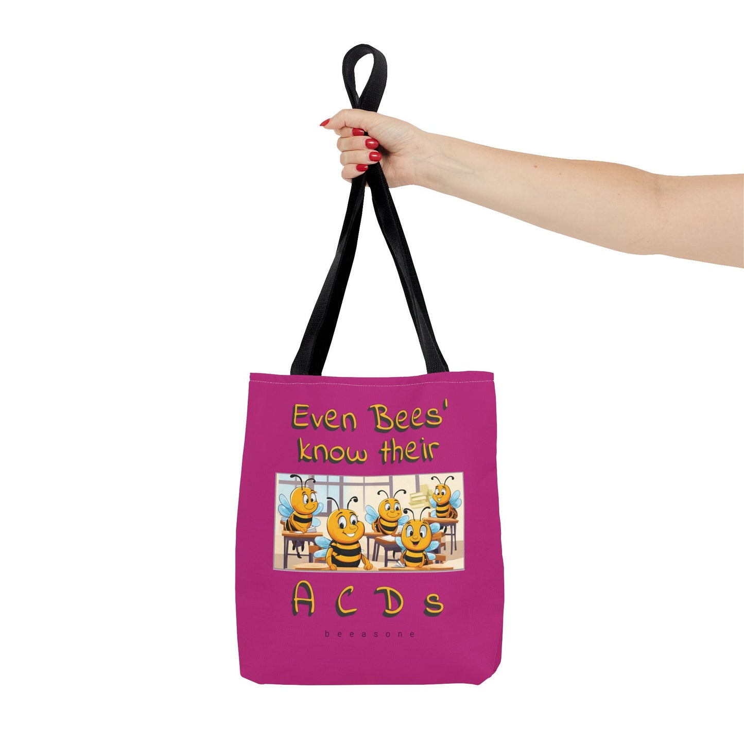Even bees know their A C D s beeasone stylish pinke Tote Bag Special Spelling Bee Promotion