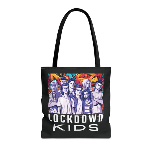 Lockdown Kids - T o t e B a g - V6i on one side & Folded Gorilla on the other