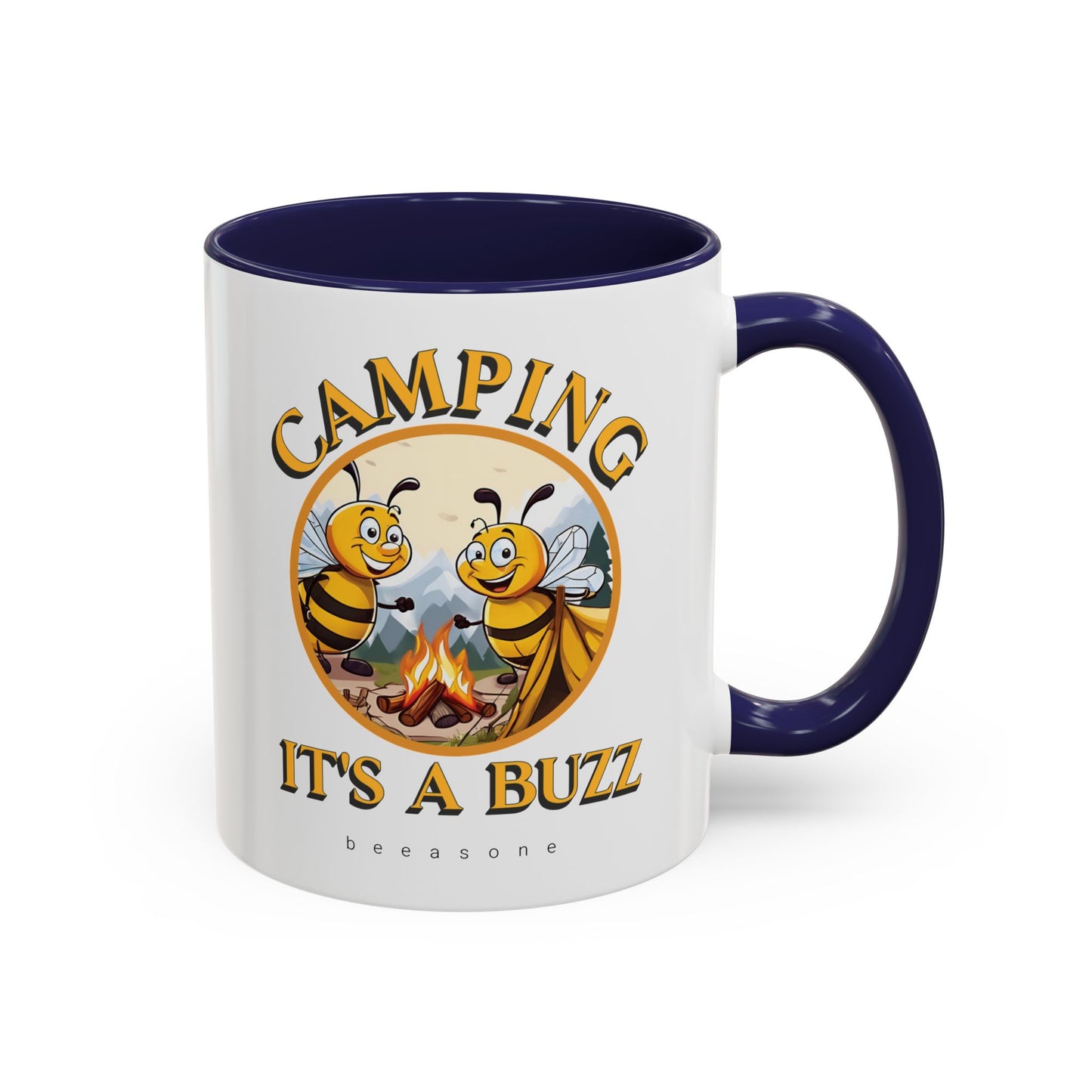 Camping beeasone Hot Chocolate or Coffee Mug (Standard size 11oz or 15oz lead and BPA Free)