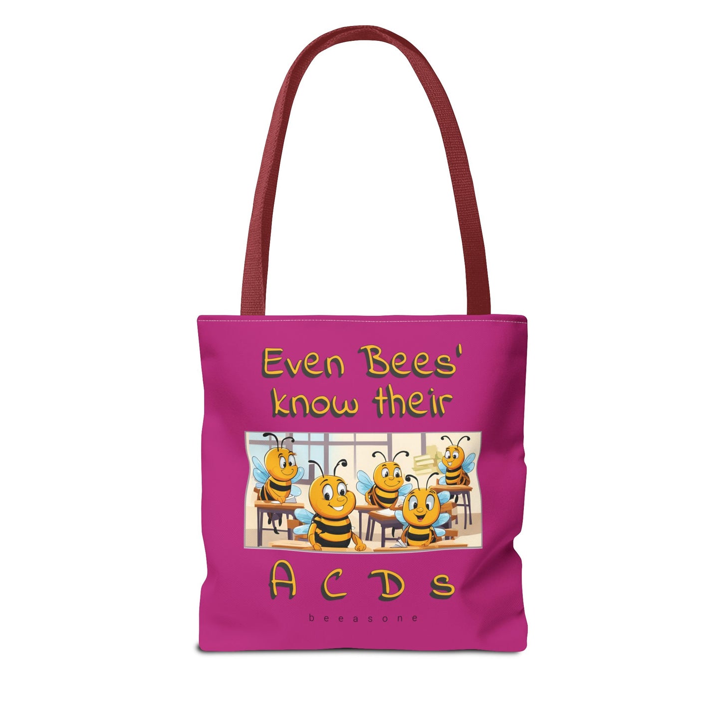 Even bees know their A C D s beeasone stylish pinke Tote Bag Special Spelling Bee Promotion