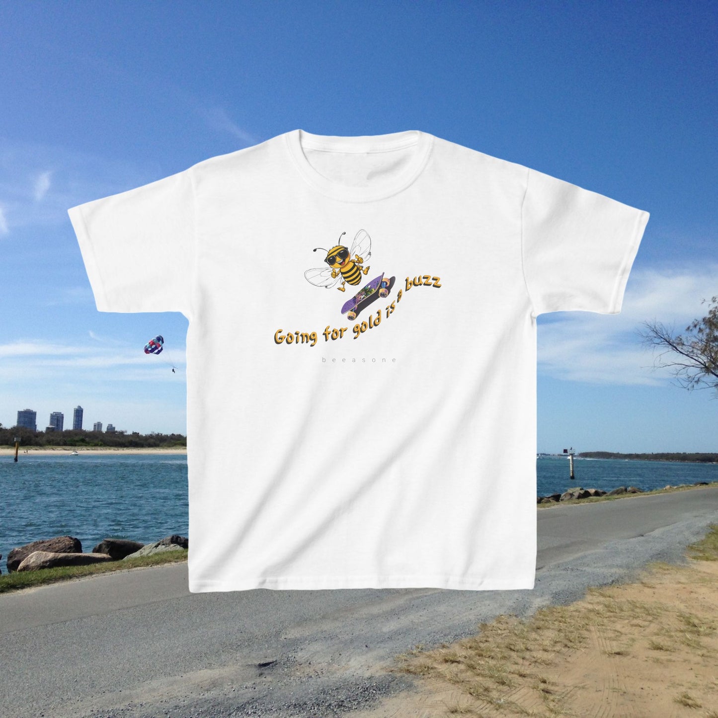 Skateboard beeasone Kids tee - Heavy Cotton™ Tee available in 6 colors and diff sizes tshirt