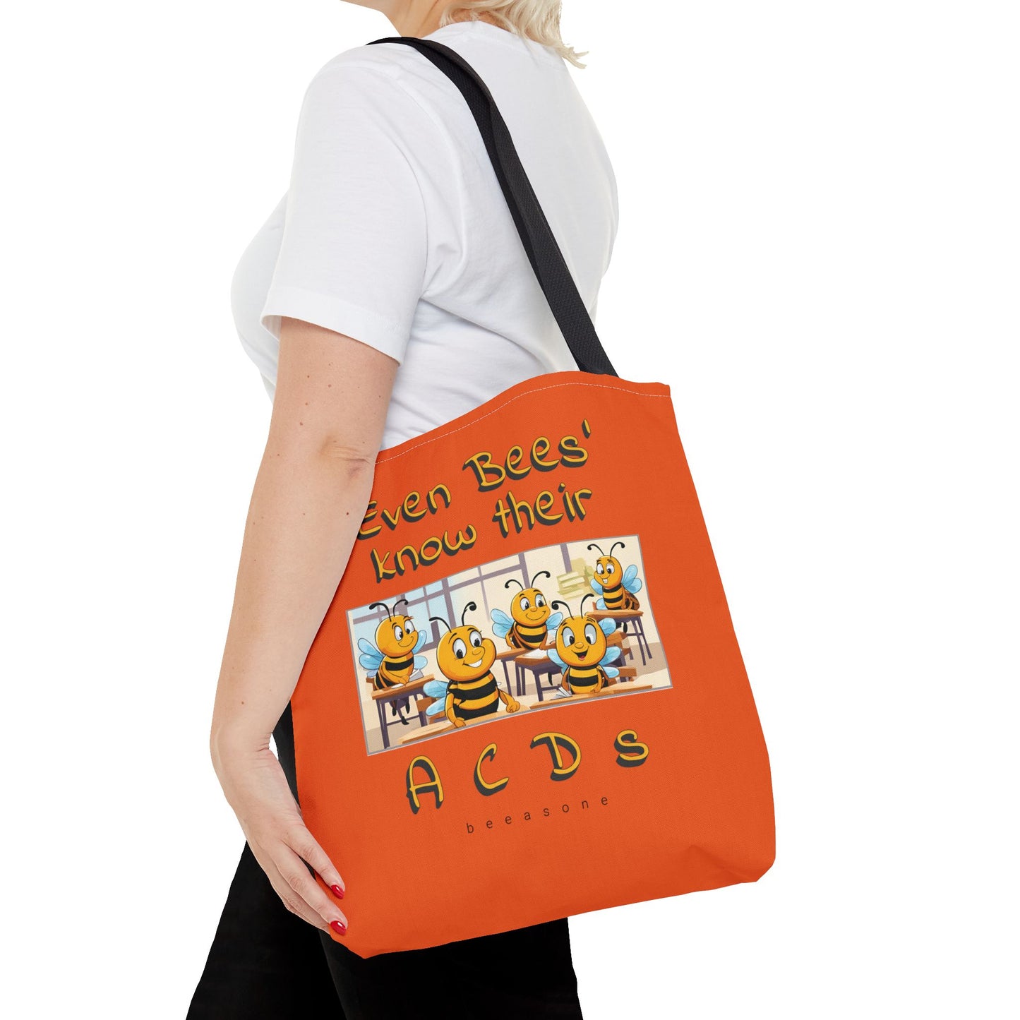 Even bees know their A C D s beeasone stylish orang Tote Bag Special Spelling Bee Promotion