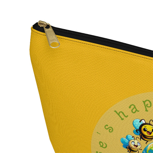 Life's happier with bees beeasone stylish cosmetics pouch