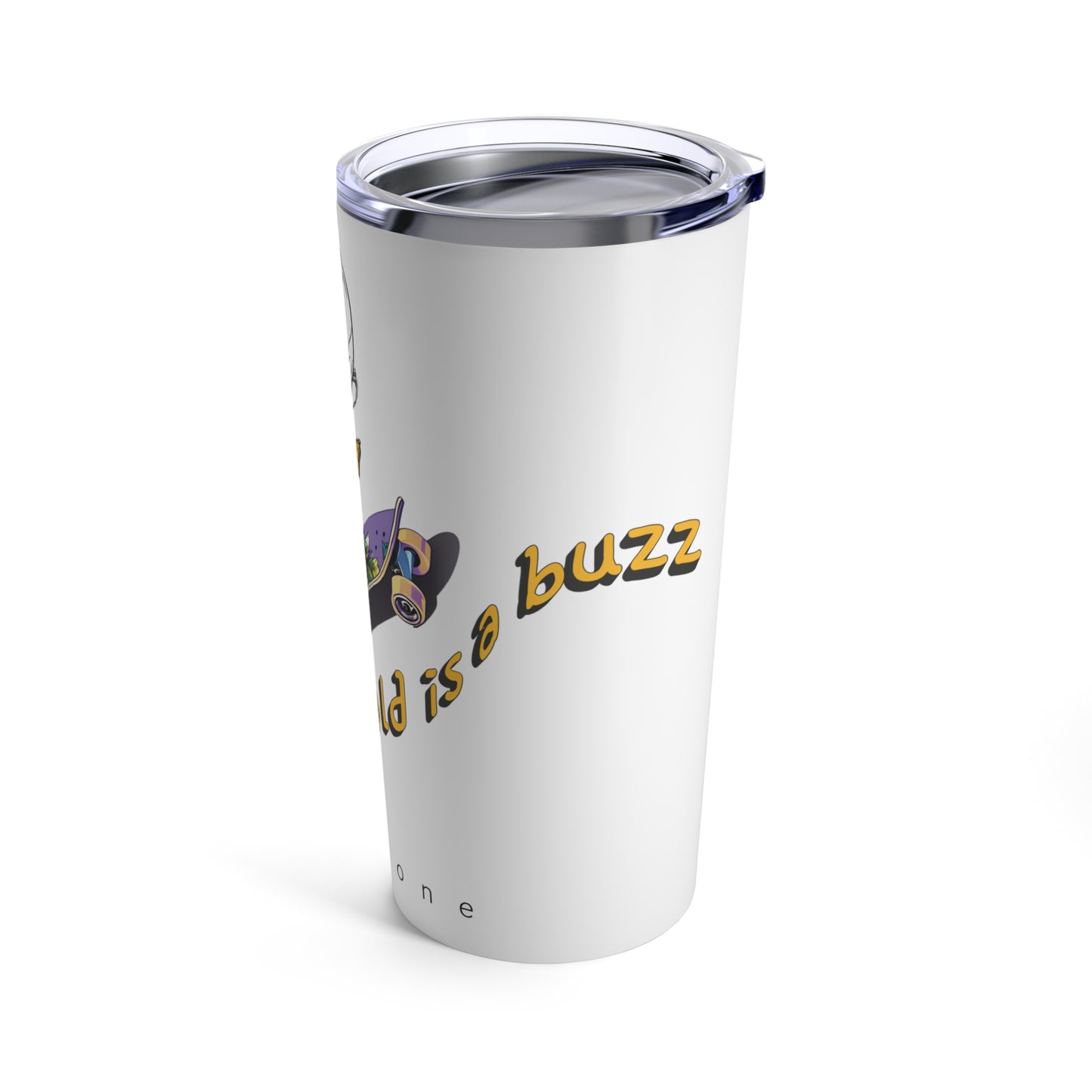 Going for gold is a buzz beeasone Tumbler 20oz - Purple skateboard