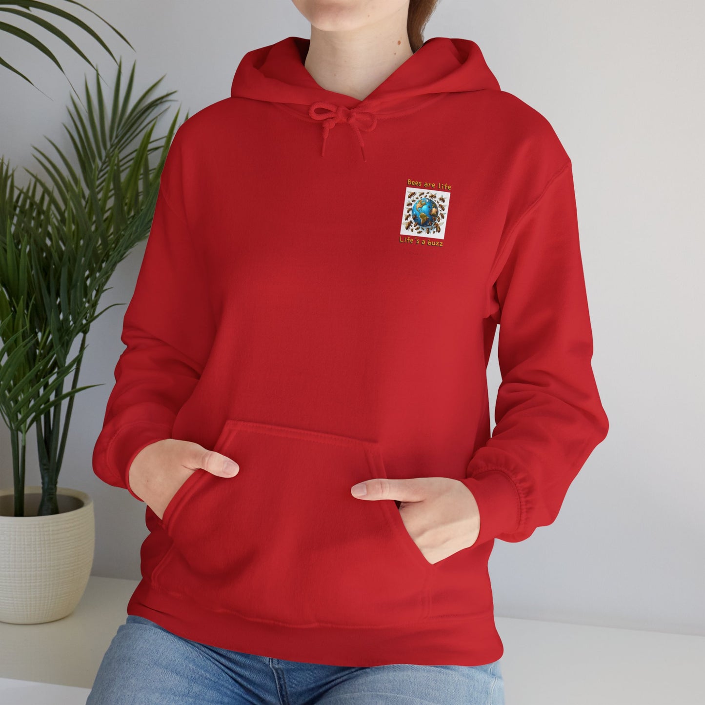 Bees are life. Life's a buzz beeasone Unisex Heavy Blend™ Hooded Sweatshirt