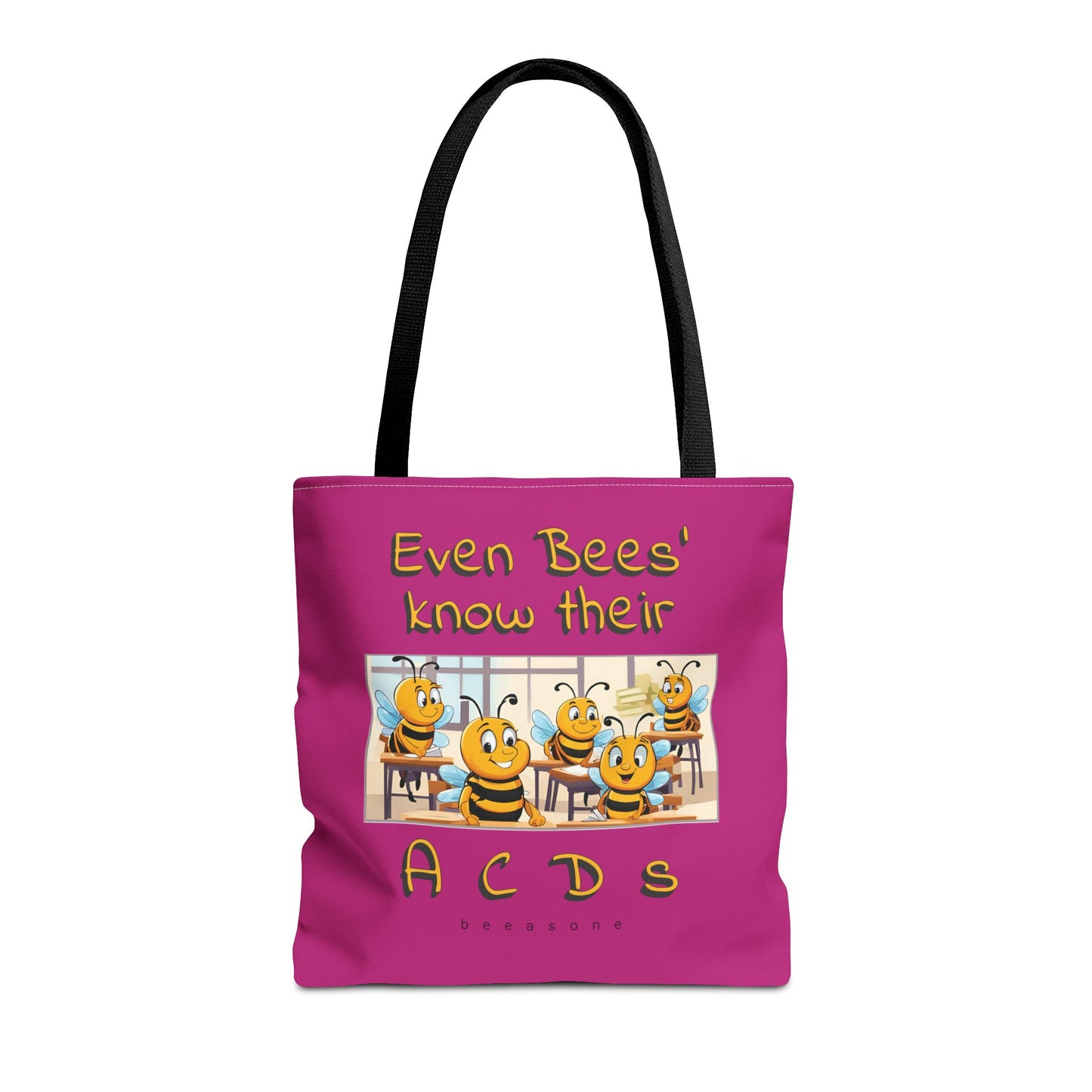 Even bees know their A C D s beeasone stylish pinke Tote Bag Special Spelling Bee Promotion
