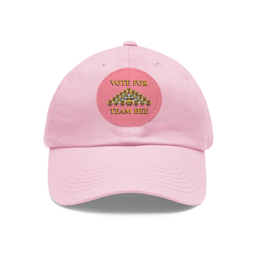 Vote for Team Bee beeasone Hat with round leather patch