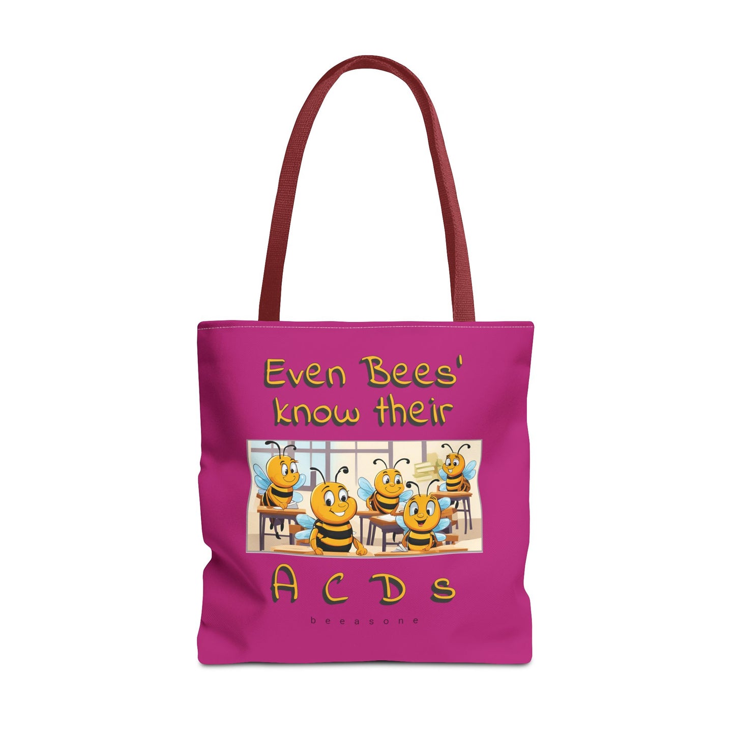 Even bees know their A C D s beeasone stylish pinke Tote Bag Special Spelling Bee Promotion