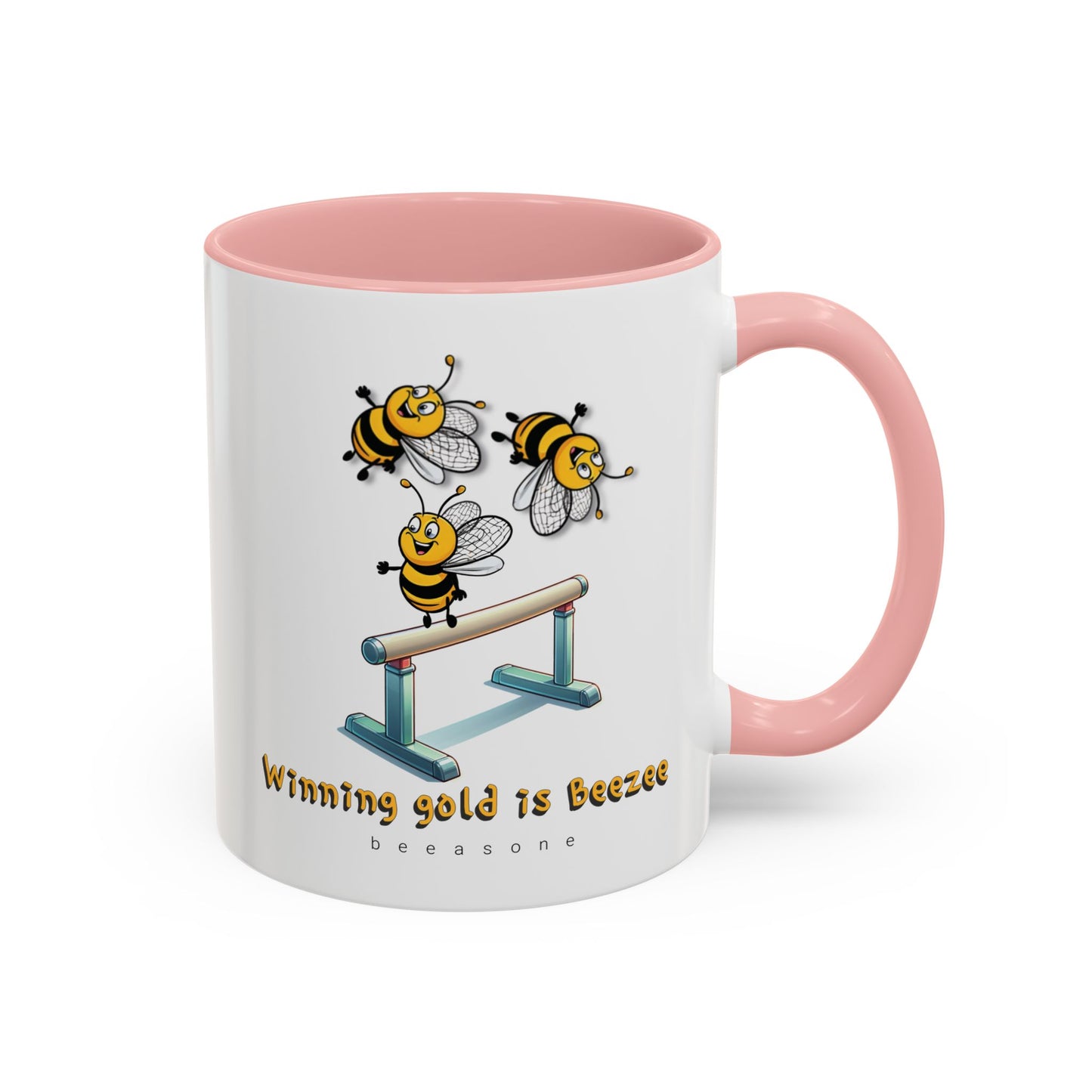 Gymnastics beeasone Hot Chocolate or Coffee Mug (Standard size 11oz or 15oz lead and BPA Free)