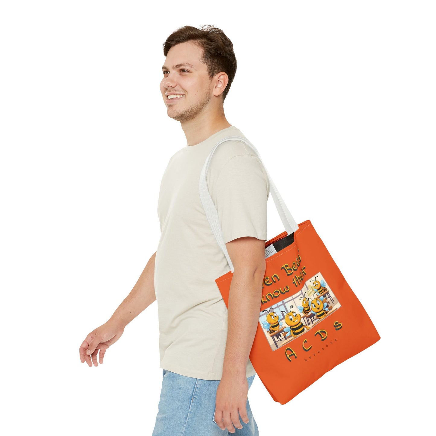 Even bees know their A C D s beeasone stylish orang Tote Bag Special Spelling Bee Promotion