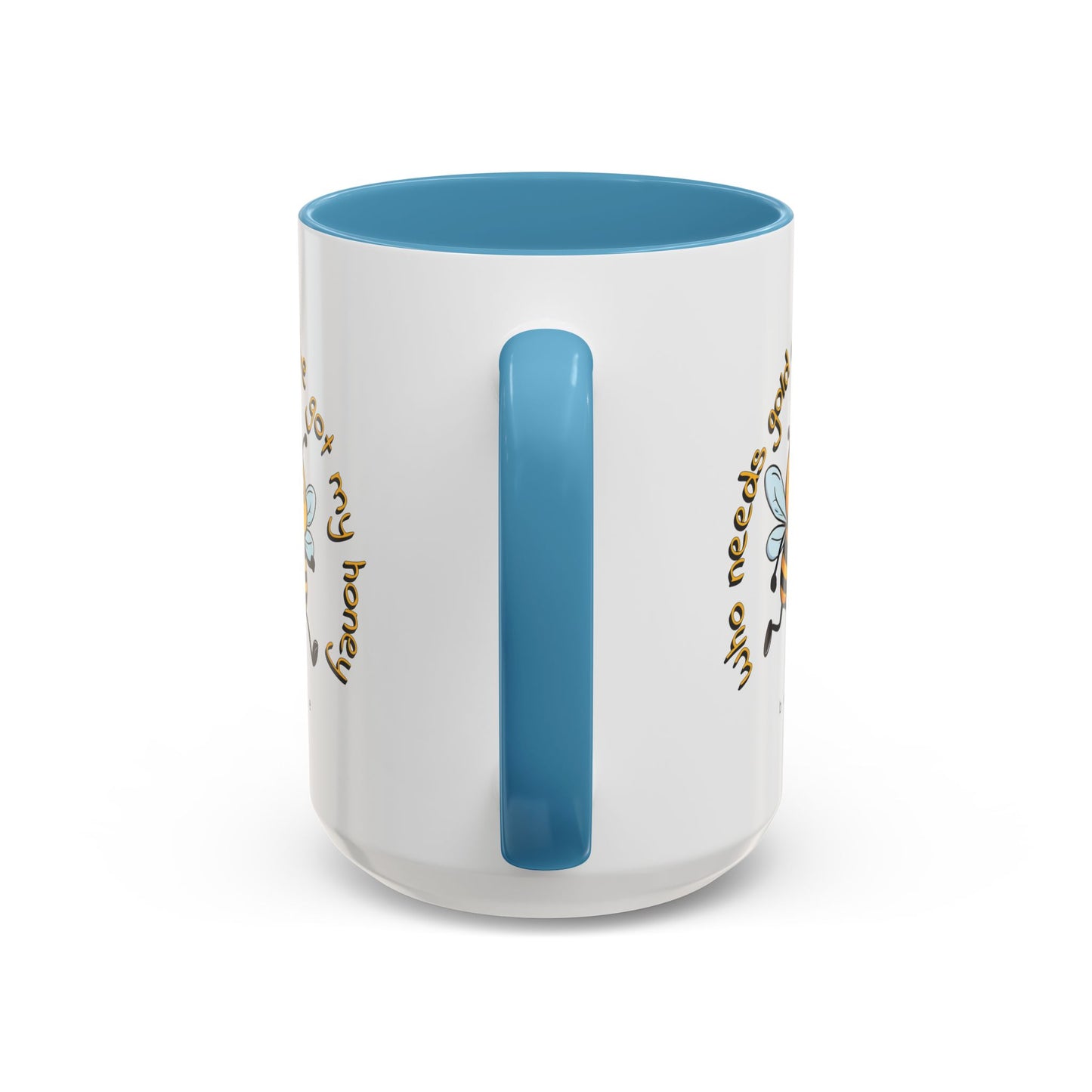 Running with your honey Gold beeasone Hot Chocolate or Coffee Mug 11oz (325mls) or 15oz (443mls)