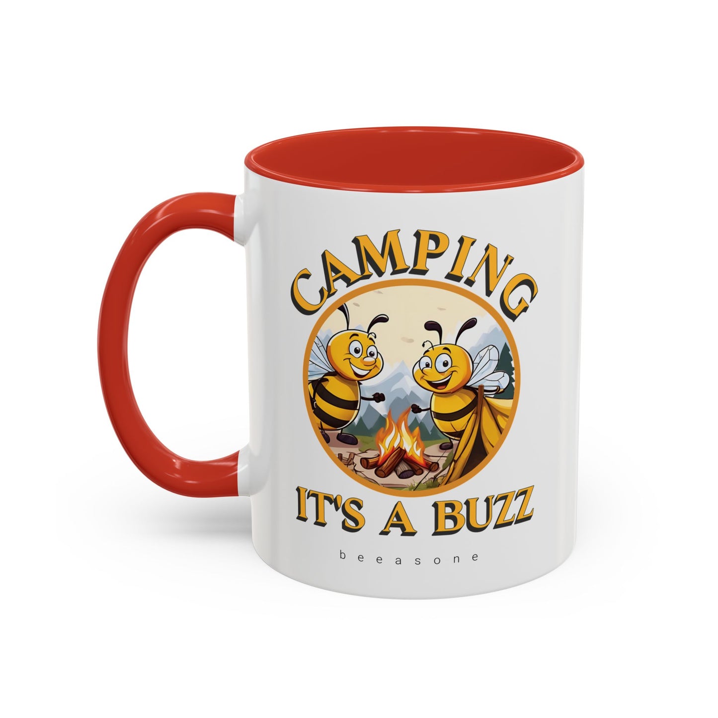 Camping beeasone Hot Chocolate or Coffee Mug (Standard size 11oz or 15oz lead and BPA Free)
