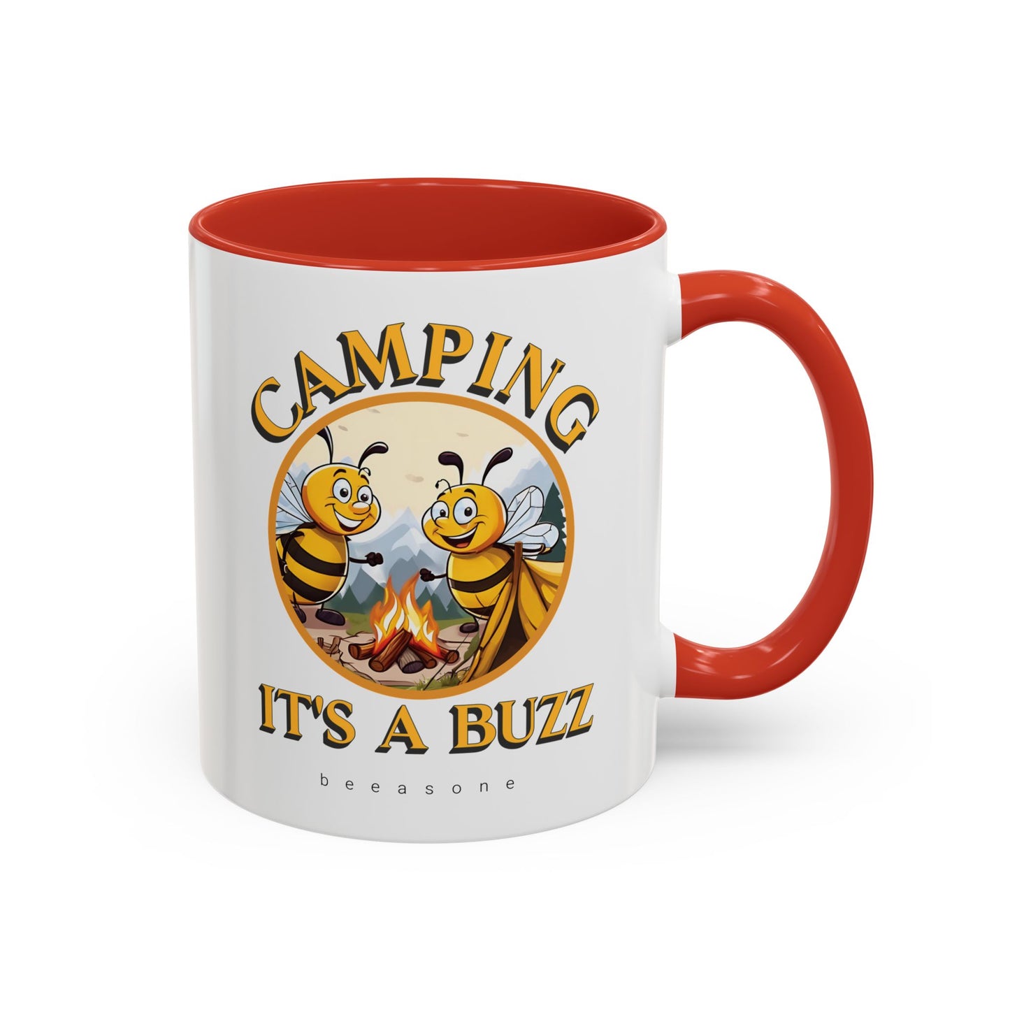 Camping beeasone Hot Chocolate or Coffee Mug (Standard size 11oz or 15oz lead and BPA Free)