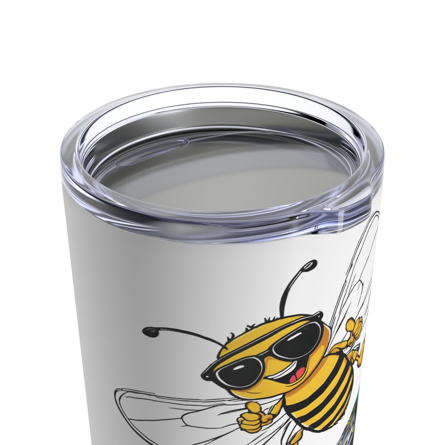 Going for gold is a buzz beeasone Tumbler 20oz - blue skateboard