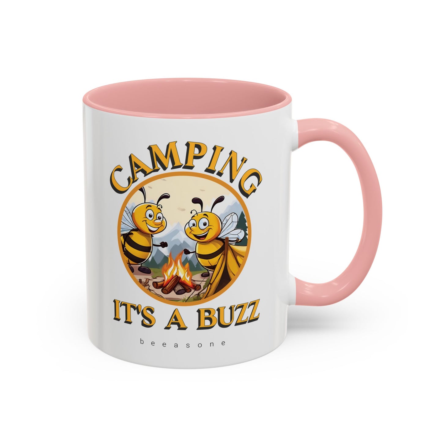 Camping beeasone Hot Chocolate or Coffee Mug (Standard size 11oz or 15oz lead and BPA Free)
