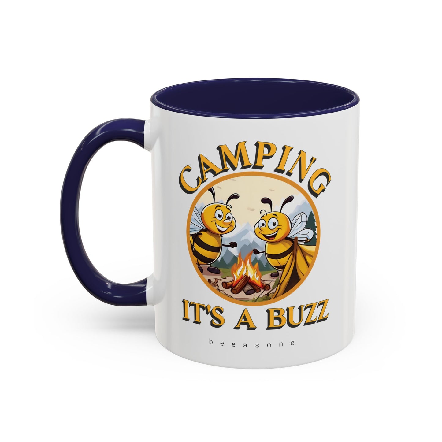 Camping beeasone Hot Chocolate or Coffee Mug (Standard size 11oz or 15oz lead and BPA Free)