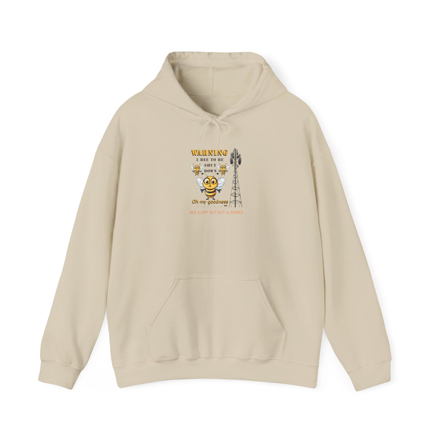 WARNING 3 Bee Network Shutdown beeasone Unisex Heavy Blend™ Hooded Sweatshirt available in diff colors and sizes