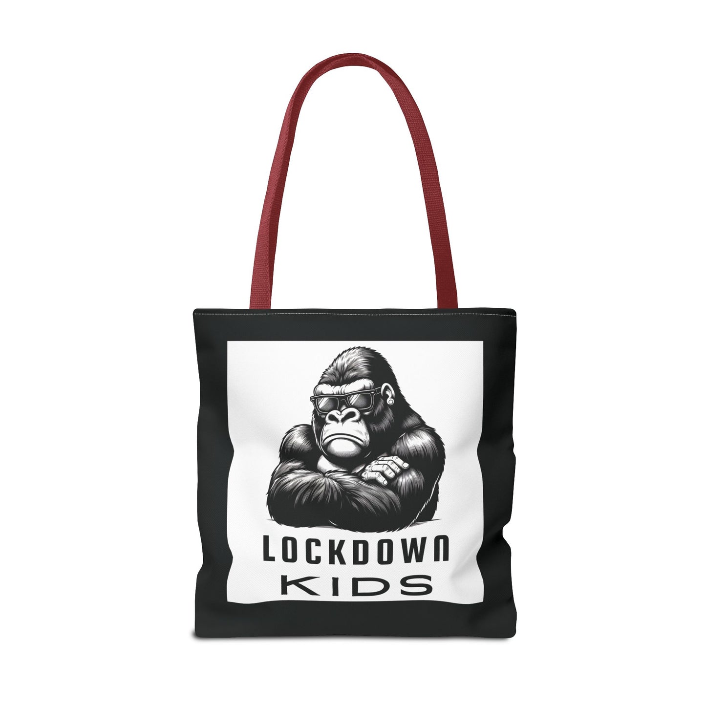 Lockdown Kids - T o t e B a g - V6i on one side & Folded Gorilla on the other