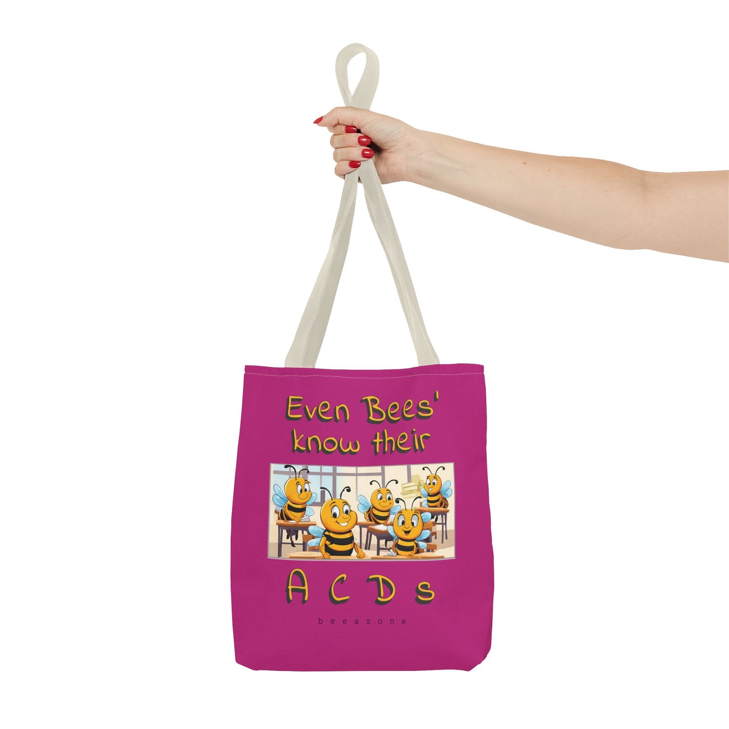 Even bees know their A C D s beeasone stylish pinke Tote Bag Special Spelling Bee Promotion