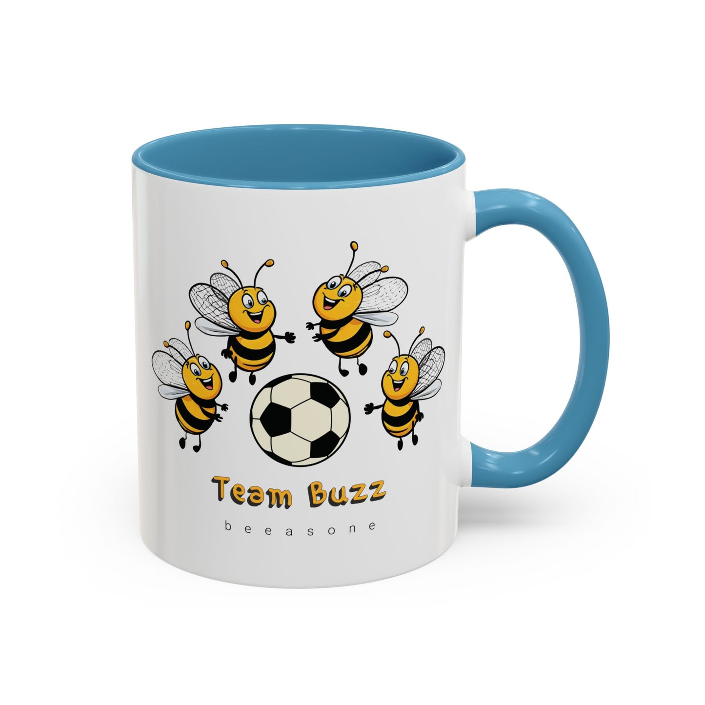Soccer beeasone Hot Chocolate or Coffee Mug (select from 11oz or 15oz lead and BPA Free mugs) Blue Skateboard