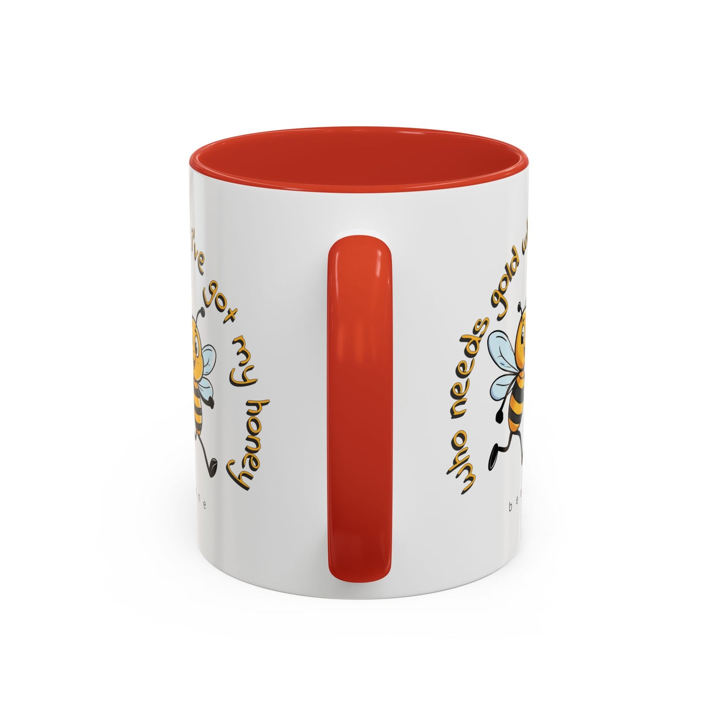 Running with your honey Gold beeasone Hot Chocolate or Coffee Mug 11oz (325mls) or 15oz (443mls)