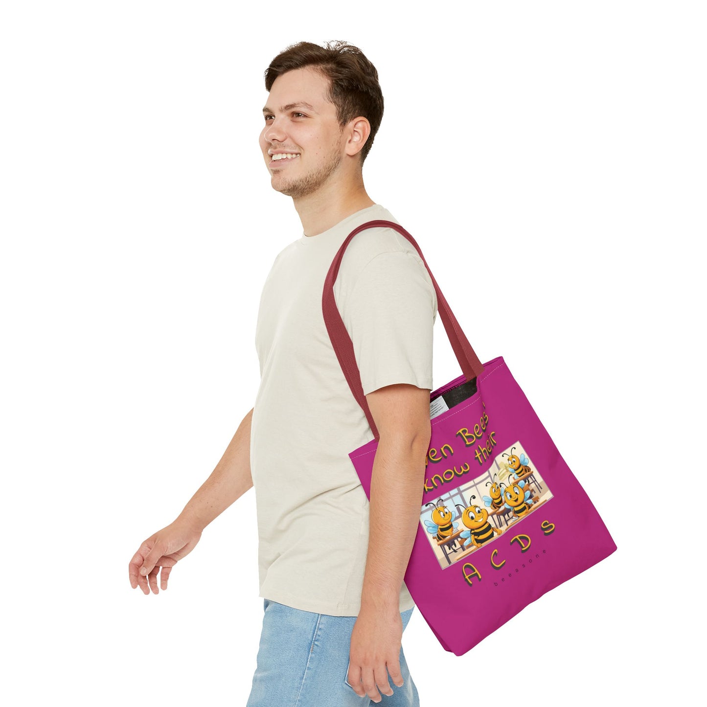 Even bees know their A C D s beeasone stylish pinke Tote Bag Special Spelling Bee Promotion
