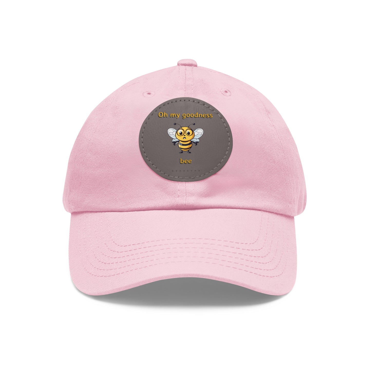 Oh my goodness bee beeasone Hat with round leather patch
