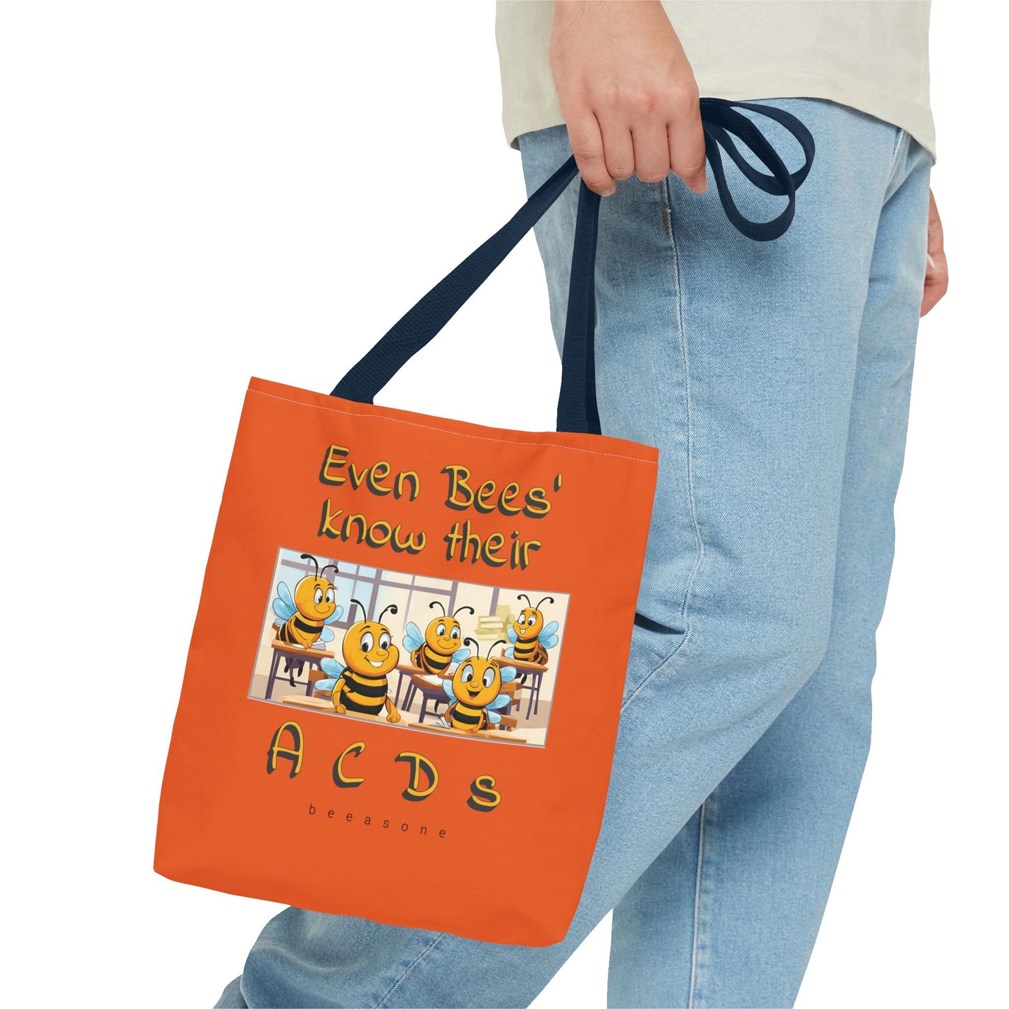 Even bees know their A C D s beeasone stylish orang Tote Bag Special Spelling Bee Promotion