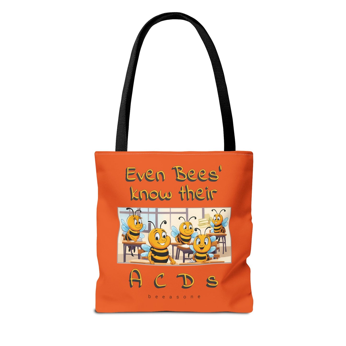 Even bees know their A C D s beeasone stylish orang Tote Bag Special Spelling Bee Promotion