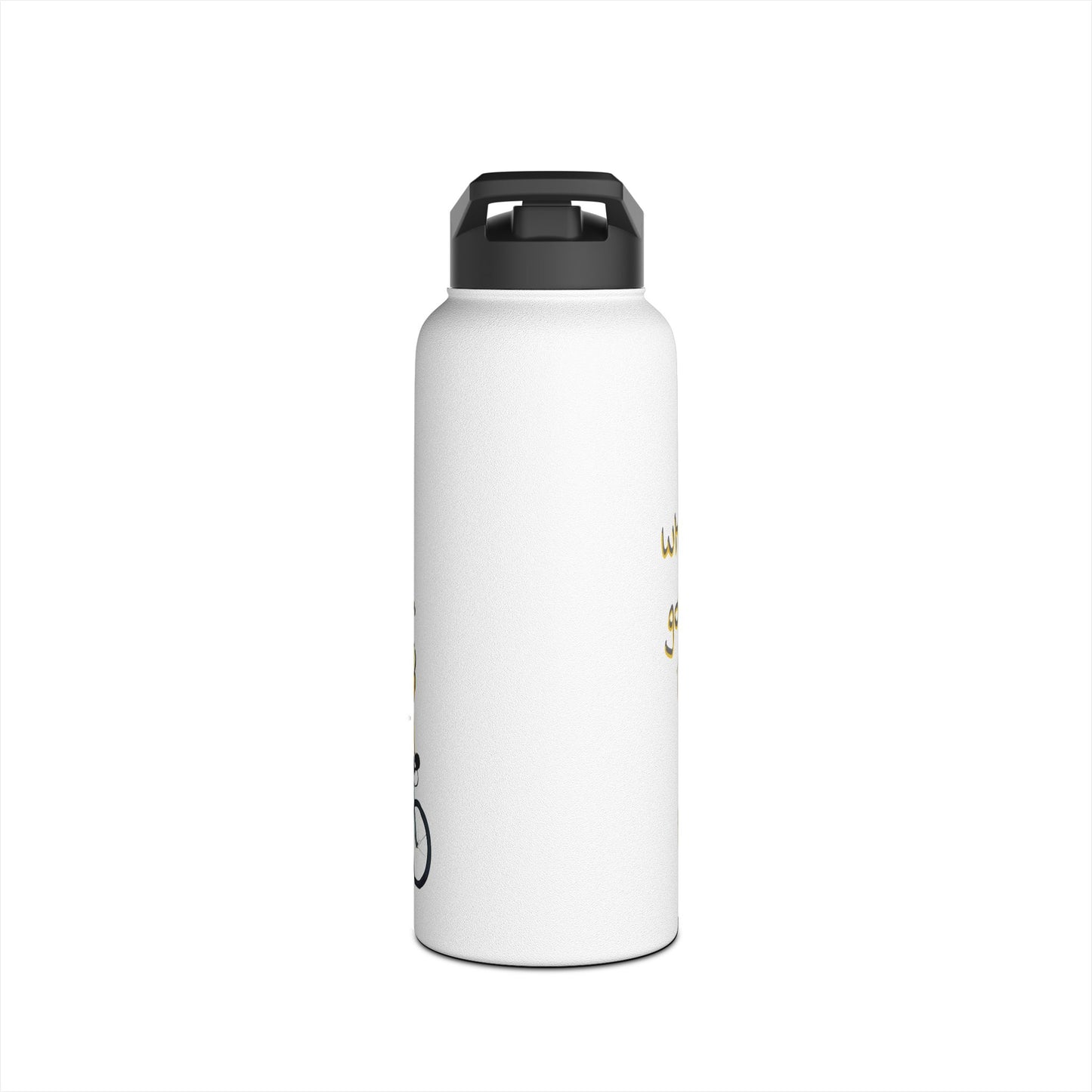 Who needs gold when i've got my honey beeasone Cycling stainless steel body Water Bottle with polypropylene lid BPA free tumbler Special edition