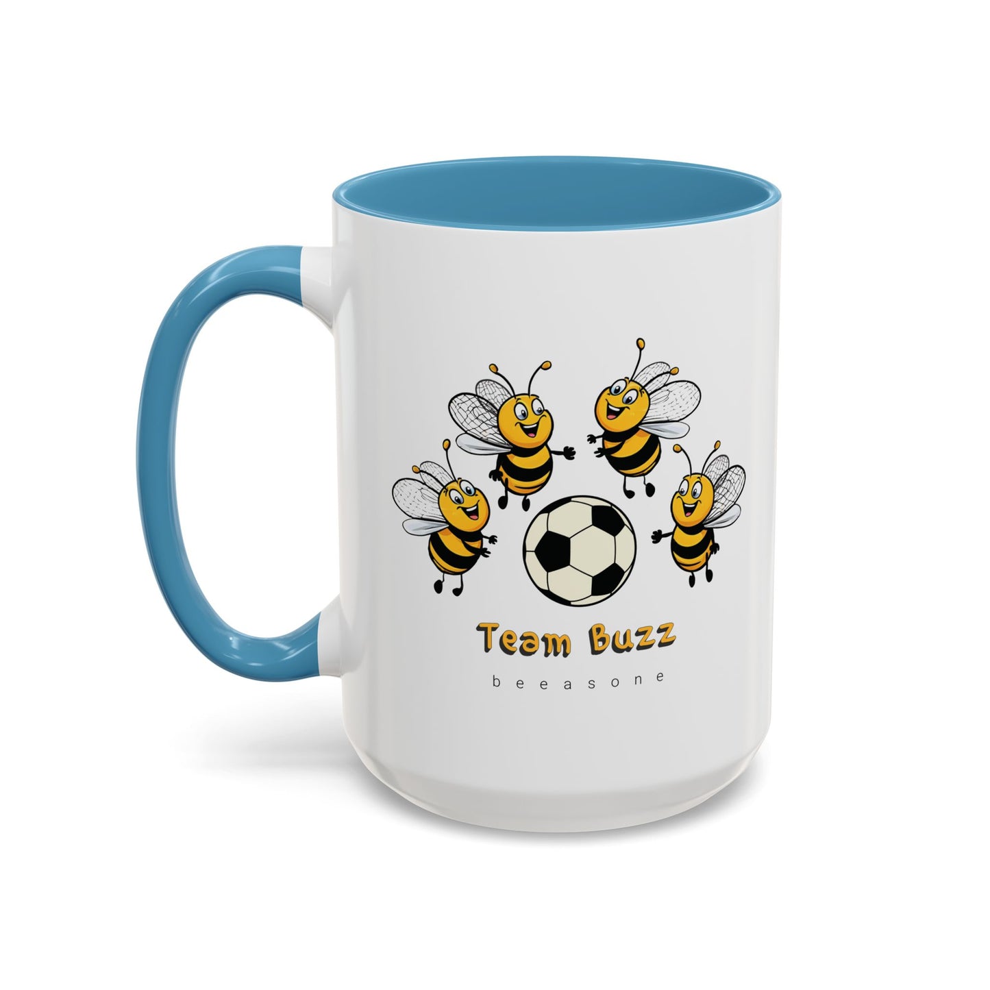 Soccer beeasone Hot Chocolate or Coffee Mug (select from 11oz or 15oz lead and BPA Free mugs) Blue Skateboard