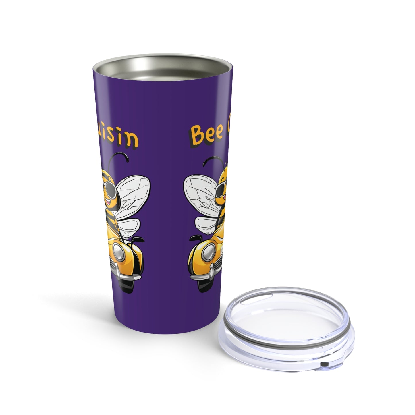 Bee cruisin beeasone Standard 20oz size with double-wall insulation