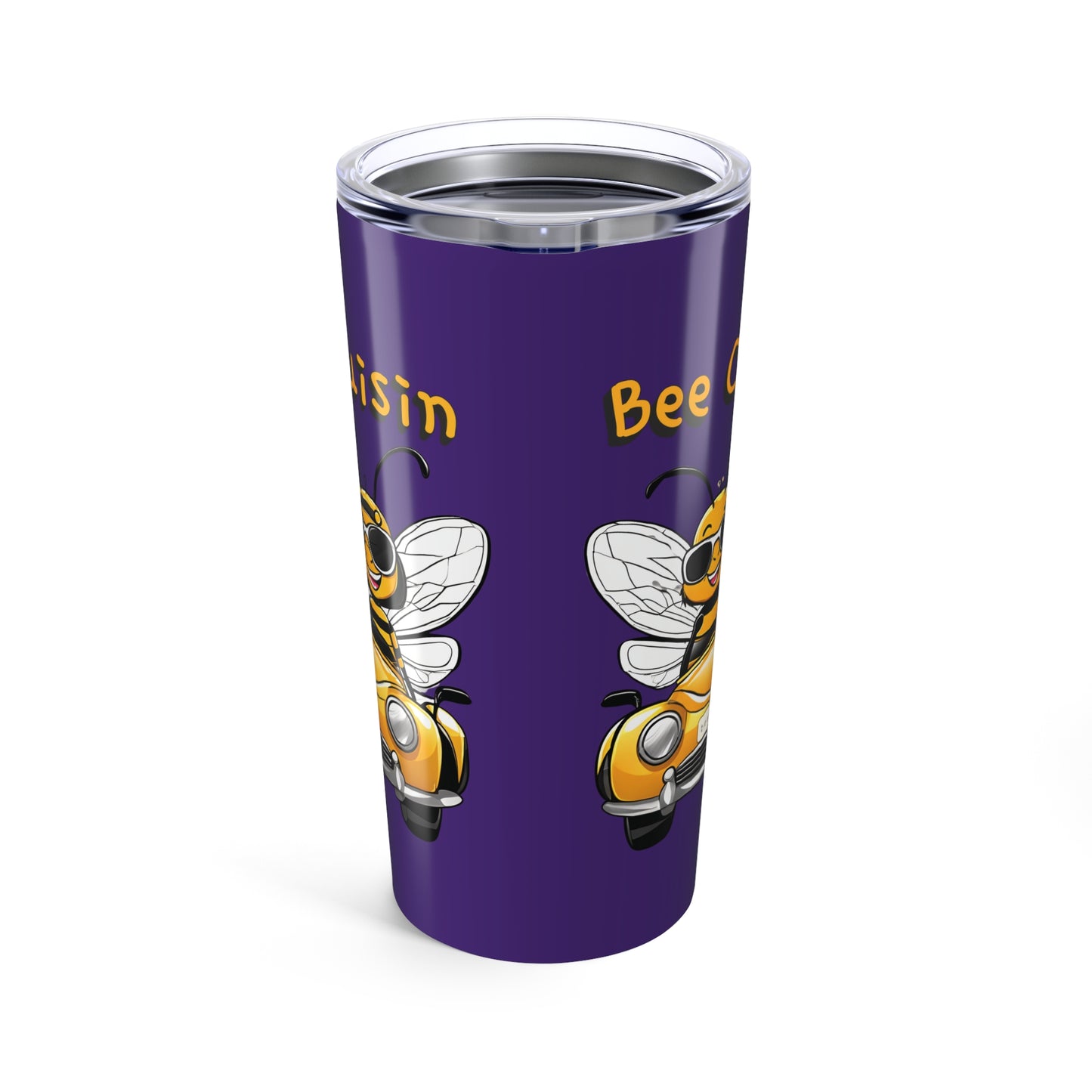 Bee cruisin beeasone Standard 20oz size with double-wall insulation
