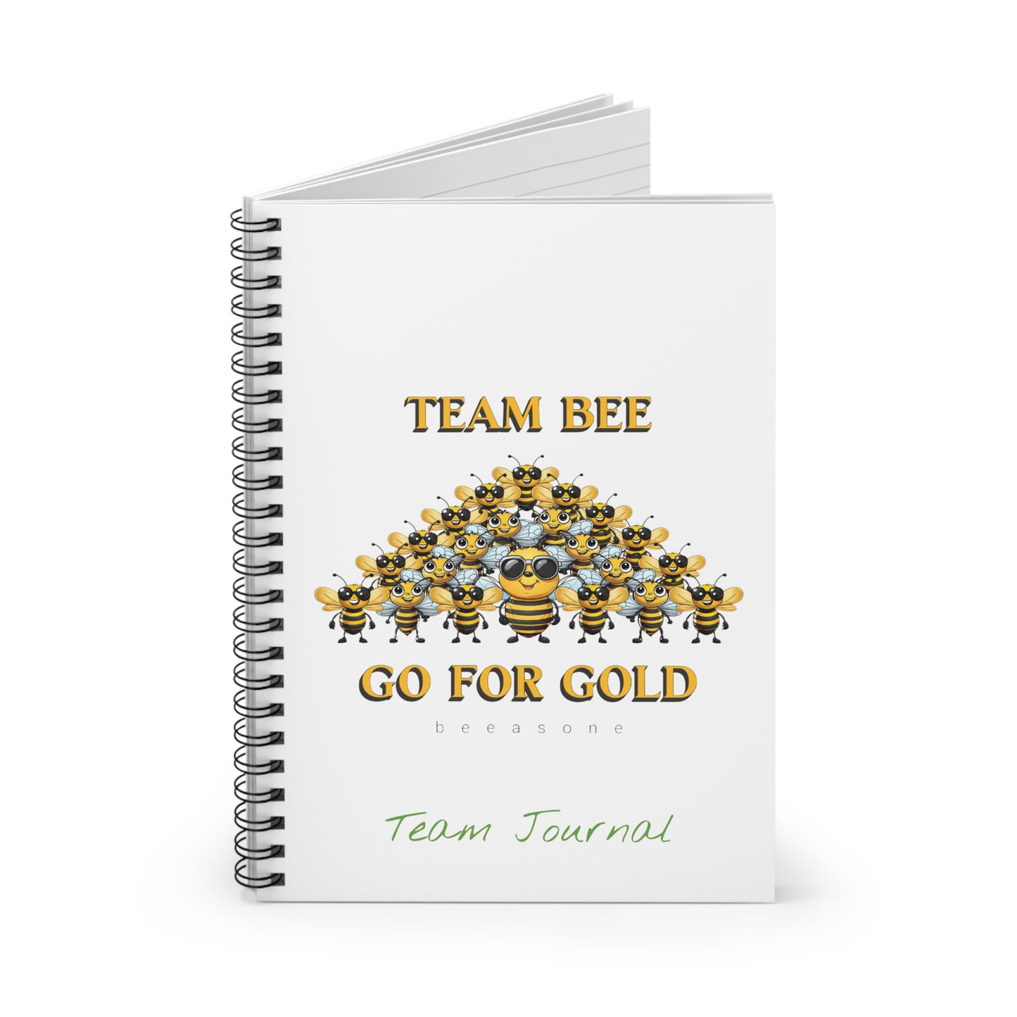 Team Journal Special Edition Spiral Notebook - Ruled Line. 118 page (59 sheets) 6" x 8" (15.2 x 20.3 cm)