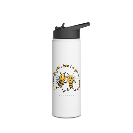 Who needs gold when i've got my honey beeasone Runners stainless steel body Water Bottle with polypropylene lid BPA free tumbler  Special edition