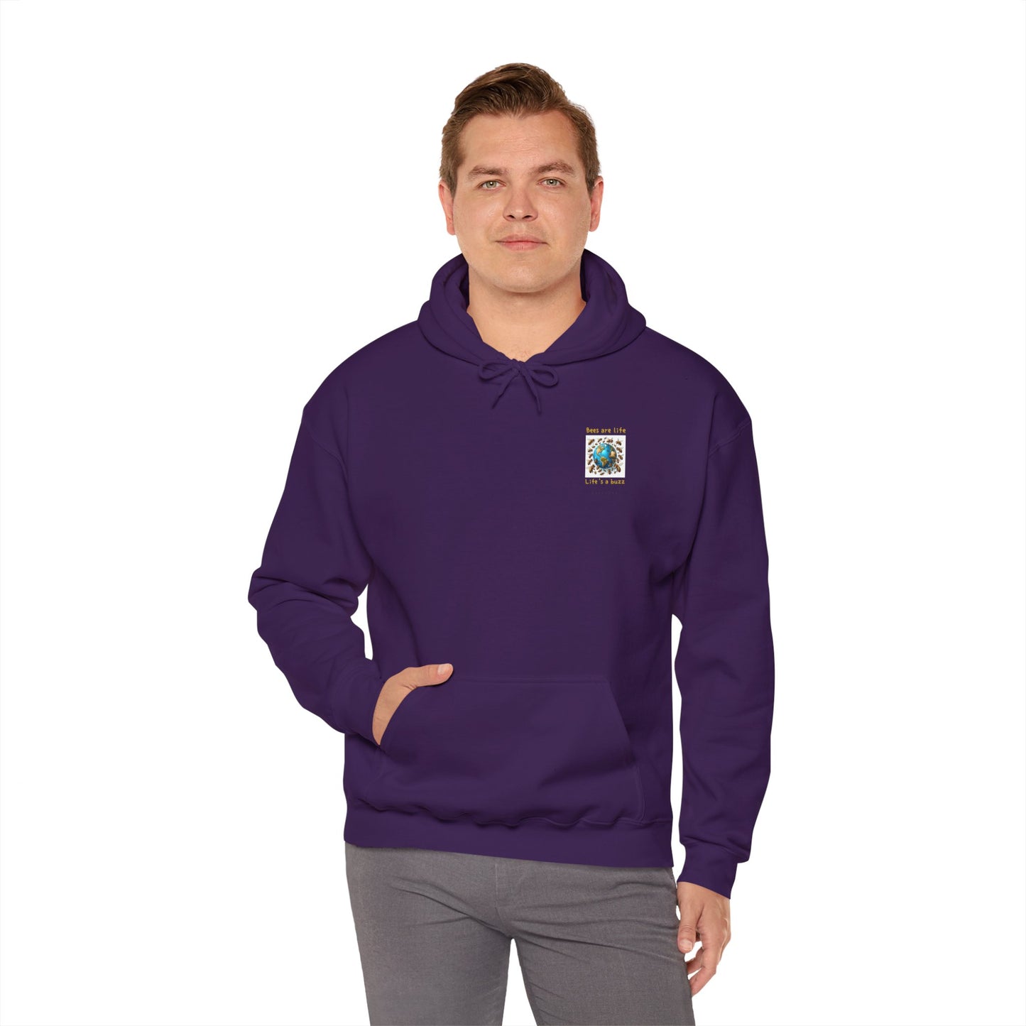 Bees are life. Life's a buzz beeasone Unisex Heavy Blend™ Hooded Sweatshirt