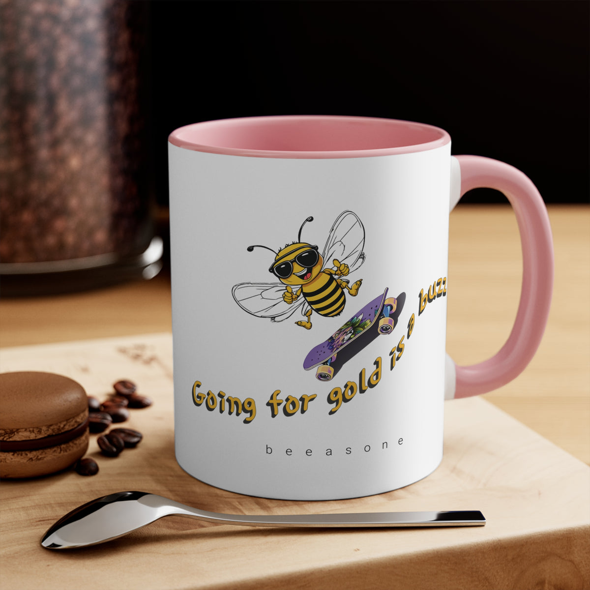 Going for Gold is a Buzz beeasone coloured Coffee Mug 325ml (Standard 11oz)