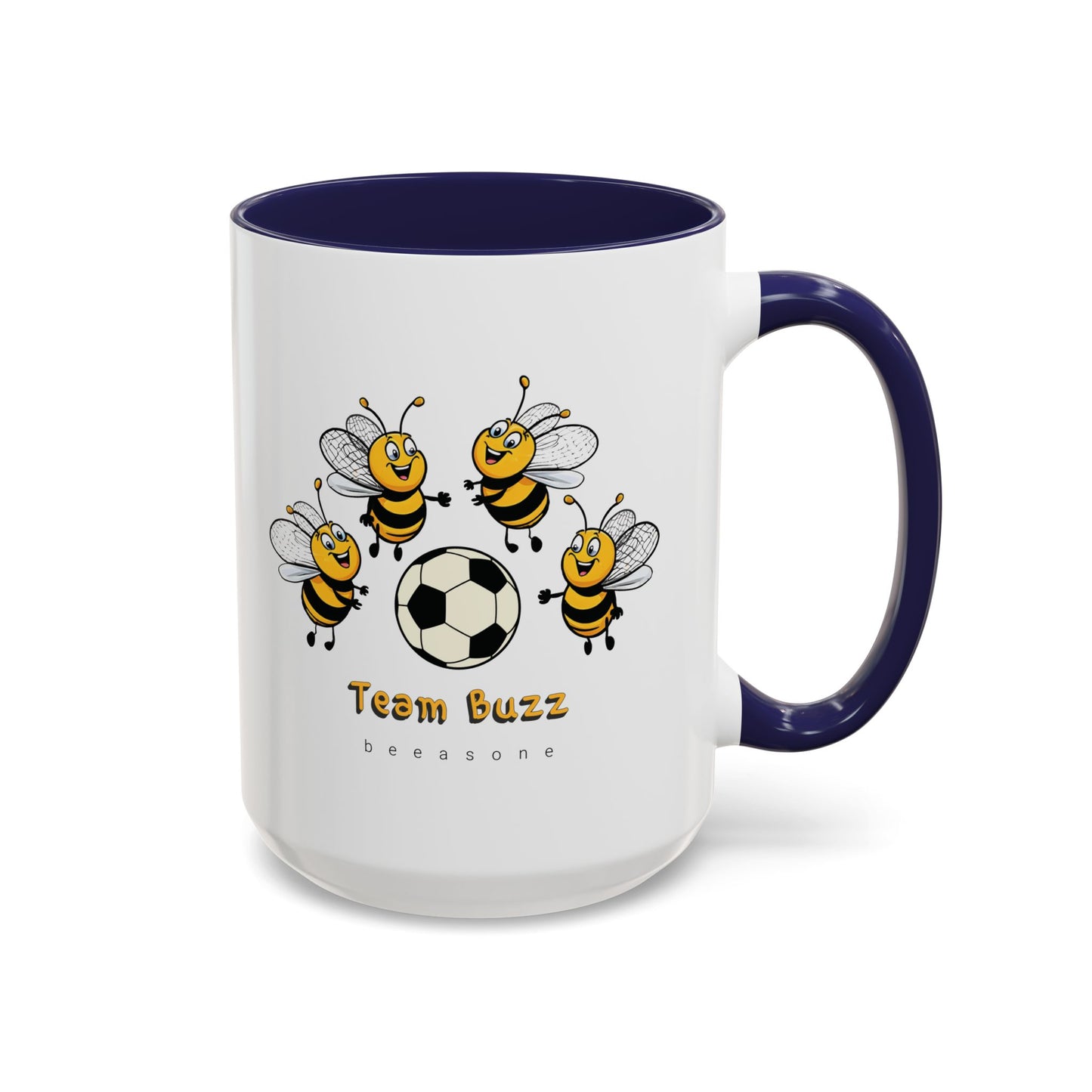 Soccer beeasone Hot Chocolate or Coffee Mug (select from 11oz or 15oz lead and BPA Free mugs) Blue Skateboard