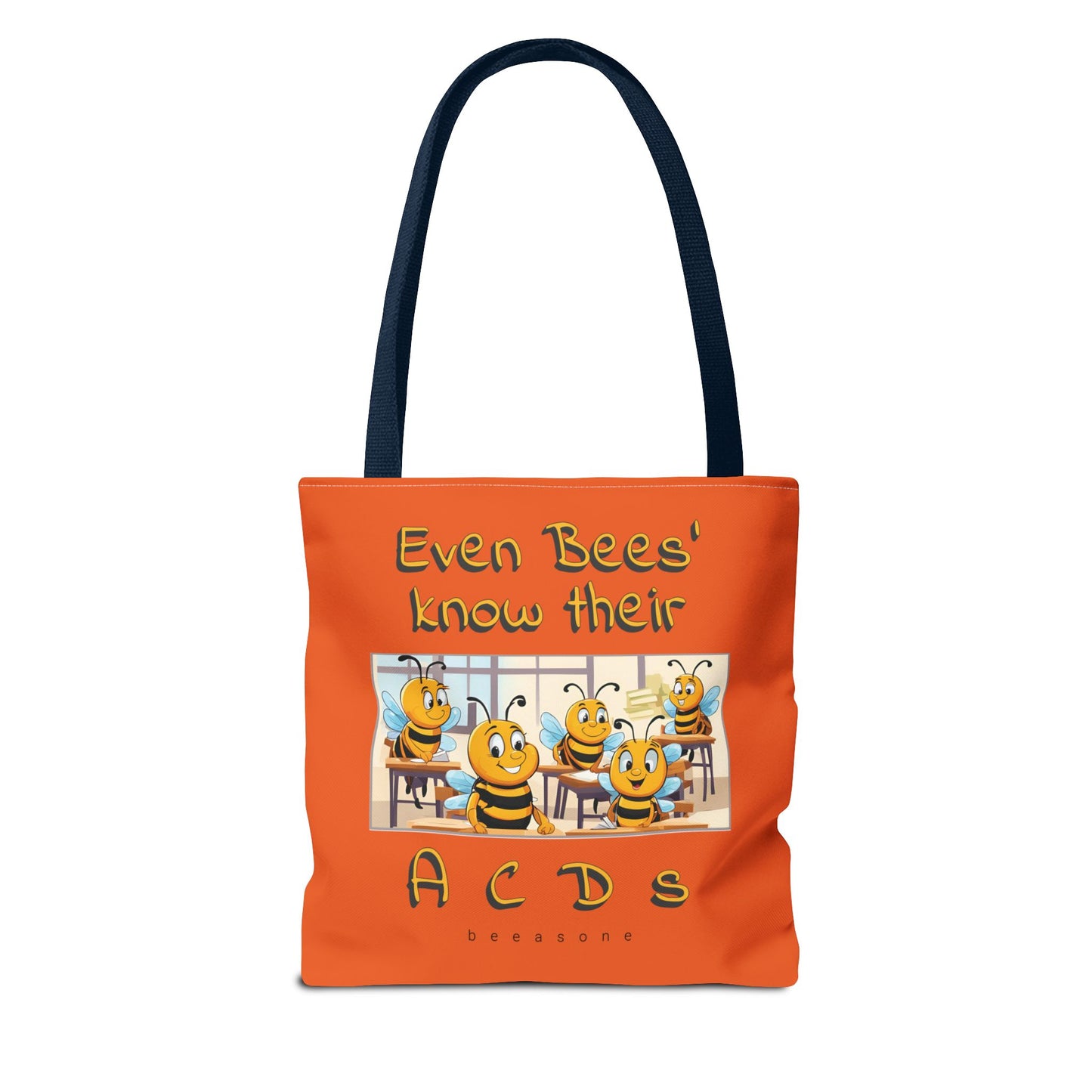 Even bees know their A C D s beeasone stylish orang Tote Bag Special Spelling Bee Promotion