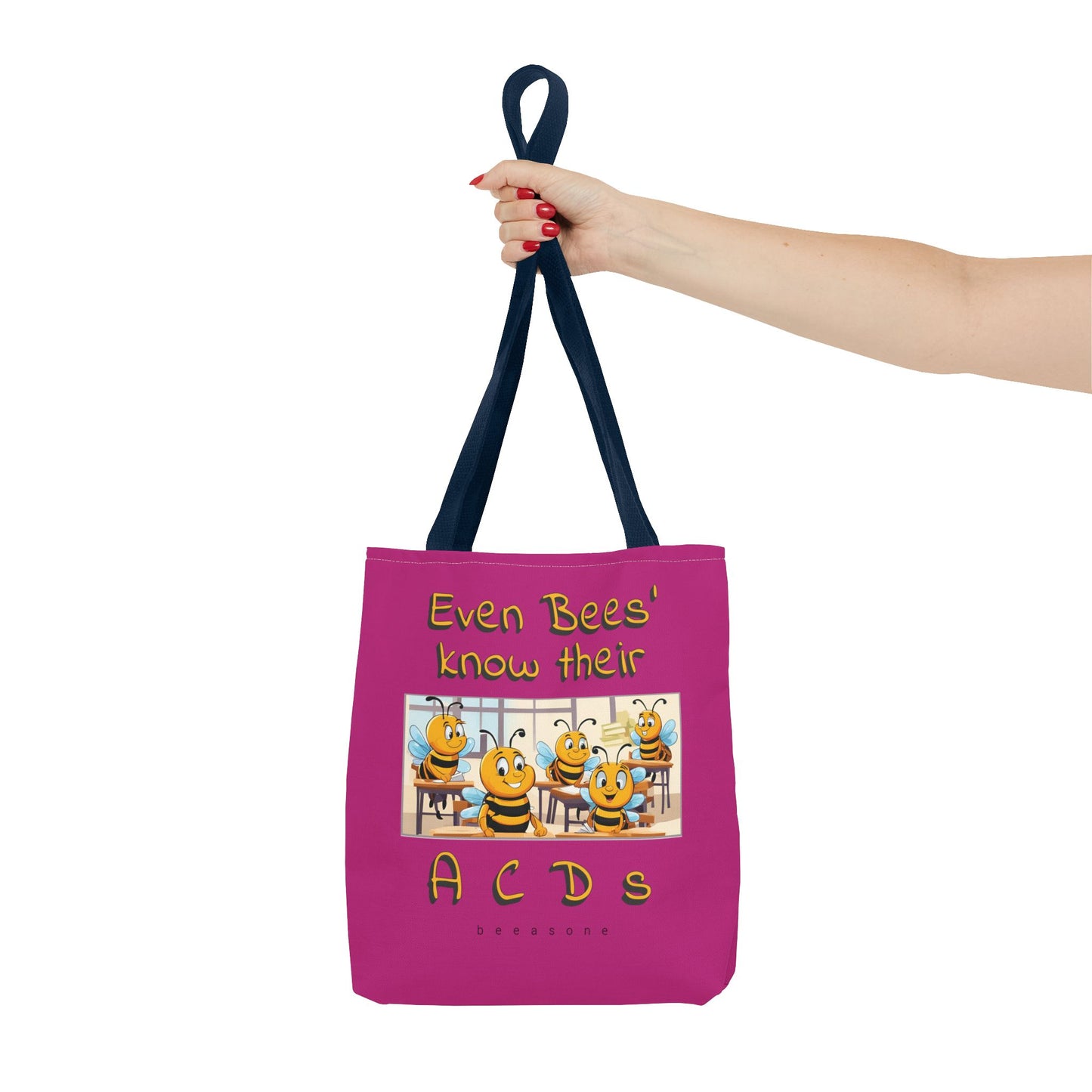 Even bees know their A C D s beeasone stylish pinke Tote Bag Special Spelling Bee Promotion