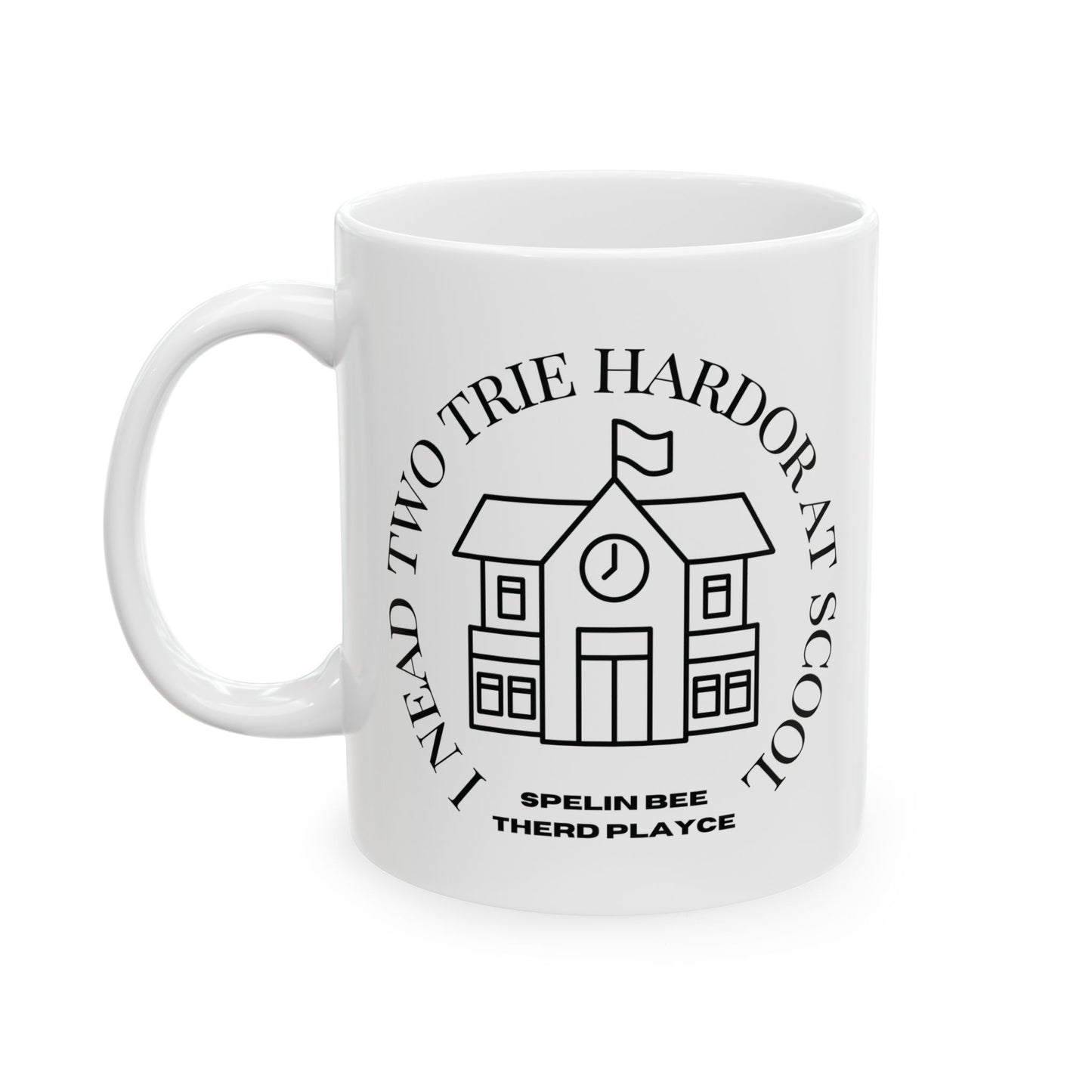Scool Spelling bee beeasone hot chocolate or sour milk mug - limit ted editon Numbar 3