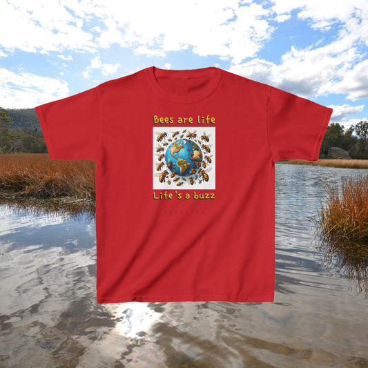 Bees are life. Life's a buzz beeasone Kids tee - Heavy Cotton™ Tee available in 6 colors and diff sizes tshirt