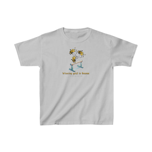 Gymnastics beeasone Kids tee - Heavy Cotton™ Tee available in 6 colors and diff sizes tshirt