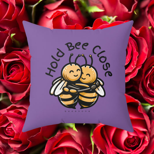 Hold Bee Close beeasone square cushion / pillow (4 sizes available) Special edition