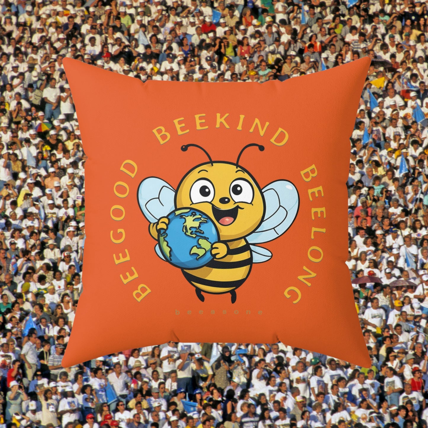 Be kind beeasone square cushion / pillow (4 sizes available) Special edition