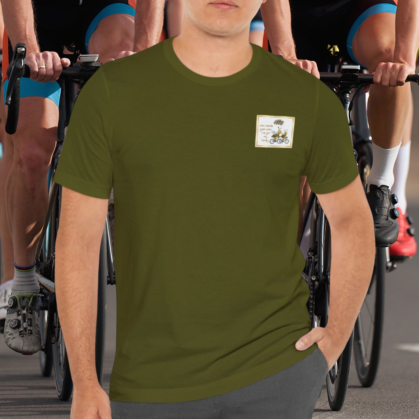 Who needs gold cycling beeasone Unisex Jersey Short Sleeve with dual side seams to hold shape for longer t-shirt