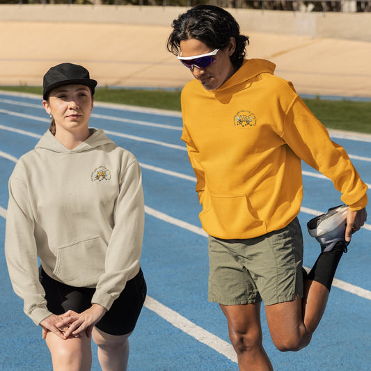 Running with my honey beeasone MF Heavy Blend™ Hooded Sweatshirt special edition